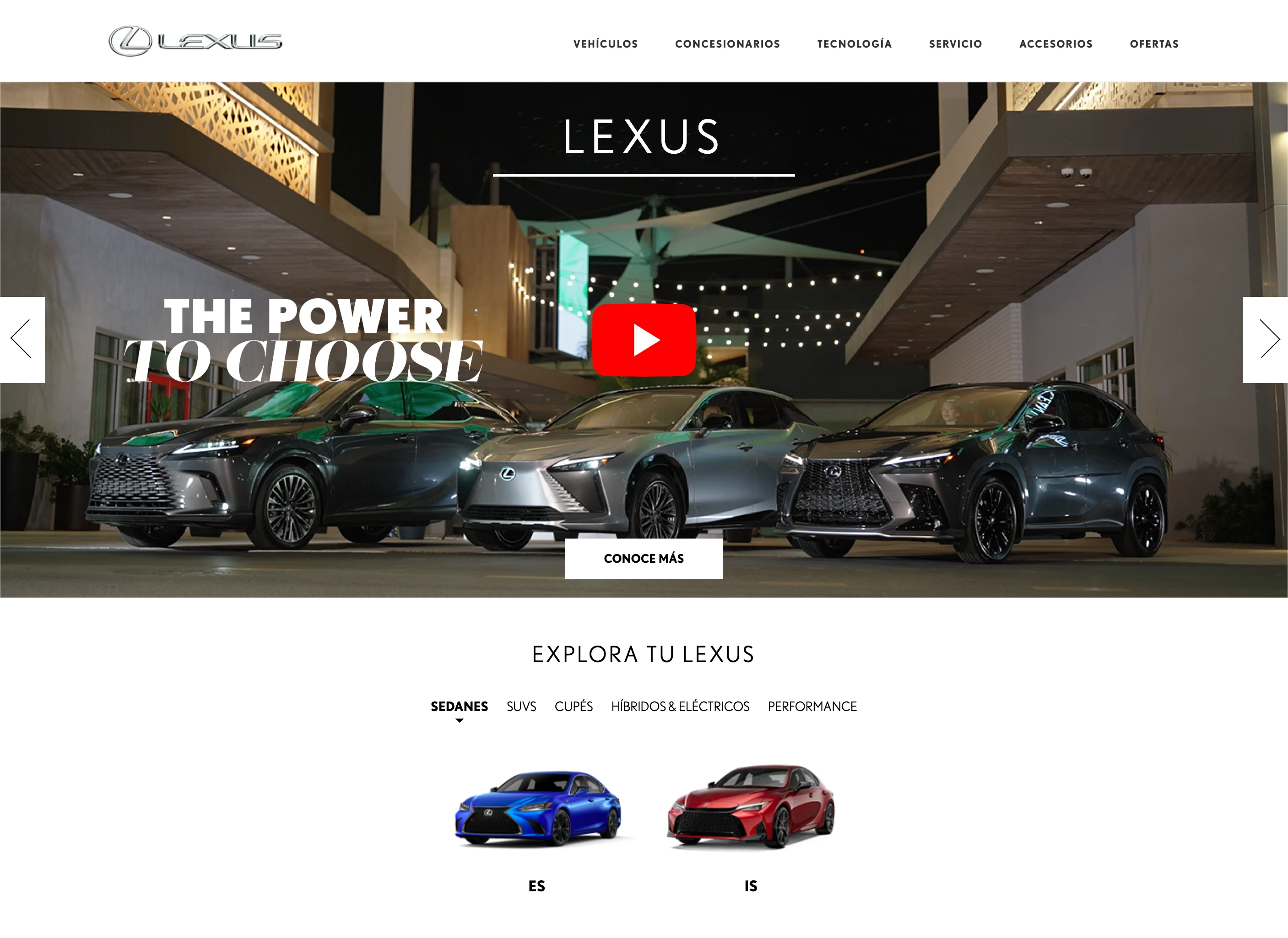 Lexus Puerto Rico Website Screenshot