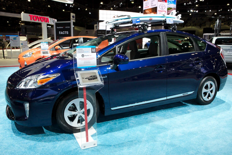 Toyota Wheelstand on-site in front of a vehicle