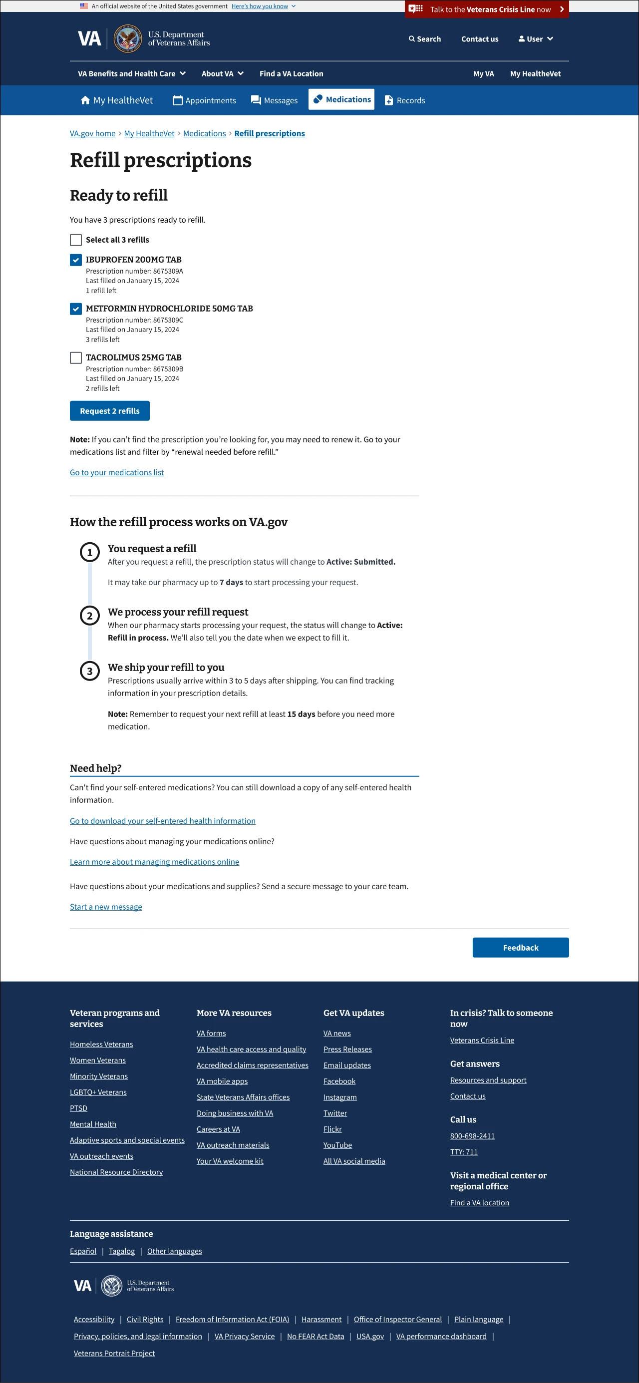 VA.gov Medications Prototype