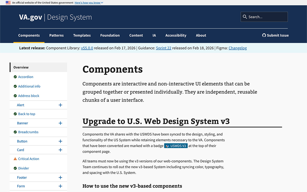 VA Design System Audit